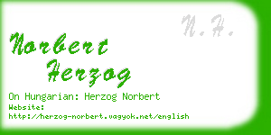 norbert herzog business card
